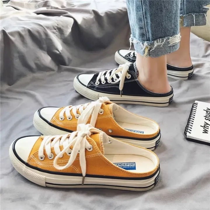 half converse shoes