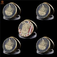 5Pcs/Lot Military Theme American Archangel St. Michaels Patron Saint Challenge Copy Bronze Coin Collection For Holiday Gifts