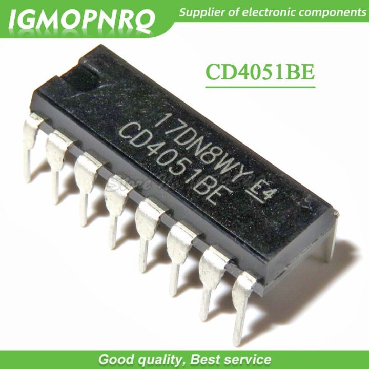 10PCS CD4051 CD4051BE DIP logic  switch New Original