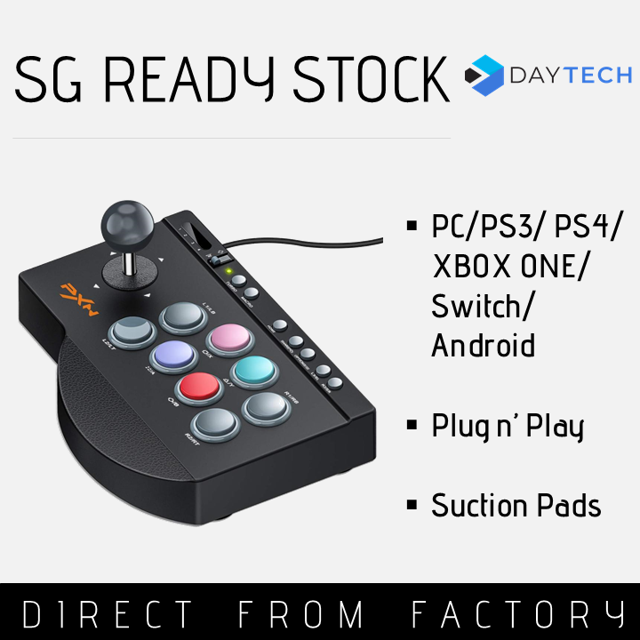 [SG Ready Stock] PXN 0082 Arcade Fight Stick, USB Wired Fighting ...