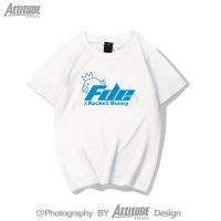 Attitude Japan JDM เสื้อยืดแขนสั้น พิมพ์ลายจรวด กระต่าย FDE Toyota GR86BRZ สําหรับผู้ชาย ผ้าฝ้ายแท้S-5XL