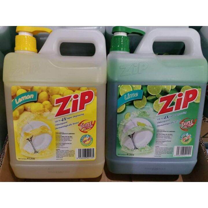 Zip Dishwashing Liquid 4 Liters durable Lazada PH