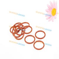 Lamberts 100PCS wire diameter 1.9mm outer 5 6 7 7.5 8 8.5 9 9.5 10 12mm red silicone O ring silicon type sealing