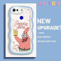 Jlingji เคสเคสสำหรับ Honor V30 V20โปรปลาดาวแพททริกการ์ตูนมาการองขอบคลื่นเคสมือถือกันกระแทกแบบใสนิ่มฝาครอบป้องกันซิลิกาเจลที่โปร่งใสลายกล้องถ่ายรูปสร้างสรรค์