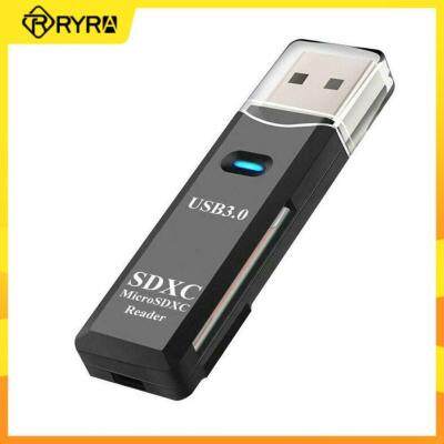 RYRA USB 3.0เครื่องอ่านการ์ด Micro SD TF อะแดปเตอร์ USB 3.0เครื่องอ่านหน่วยความจำอัจฉริยะอุปกรณ์เสริมสำหรับแล็ปท็อป