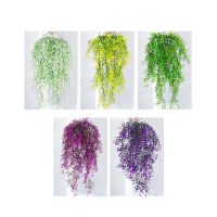 Artificial Plant Golden Bell Willow Vine Plastic Hanging Simulated Flower Rattan Living Room Wall Garden Fake Plants Decoration