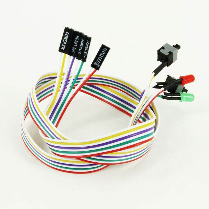 Power Supply I/O Reset Switch PC Motherboard Cable and Button Switch