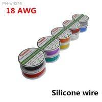 5m 18 AWG Flexible Silicone Wire RC Cable OD 2.3mm Line 10 Colors to Select With Spool Tinned Copper Wire Electrical Wire