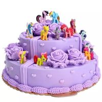 12Pcs น่ารัก Unicorn ของเล่นการ์ตูน My Little Ponys ตุ๊กตาของเล่นทารกเด็กเด็กผู้หญิงของขวัญอุปกรณ์ตกแต่งเค้ก