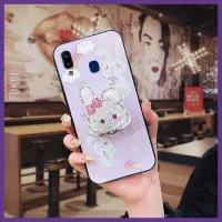 glisten TPU Phone Case For Samsung Galaxy A30/A20/M10s cartoon Anti-knock phone stand holder Cartoon Back Cover Cute