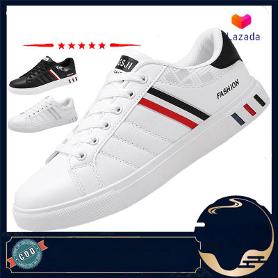 Korean Style MenS Sneakers Breathable Casual Shoes White Shoes [High Quality]