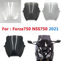 กระจกบังลมแผ่นเบนทางลมสีดำสำหรับฮอนด้า FORZA750 Forza 750 NSS750 NSS 750 2021การท่องเที่ยวทางมอเตอร์ไซด์