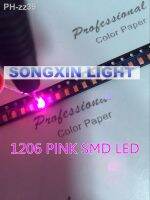 100pcs SMD SMT 1206 Pink Super bright LED lamp light High quality New 1206 SMD LED 3216 PINK 1206 DIODES 3.2x1.6x0.8MM