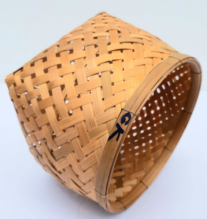 ตะกร้าไม้ไผ่-bamboo-basket-ทำด้วยไม้ไผ่-งานแฮนด์เมดจากภูมิปัญญาชาวบ้าน-สวยงาม-แข็งแรง-ทนทาน-สำหรับใส่สิ่งของ