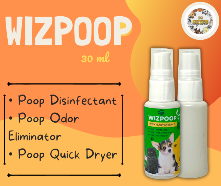 [FC REYES] WIZPOOP with Plant Extract 30mL Disinfectant Odor Eliminator
