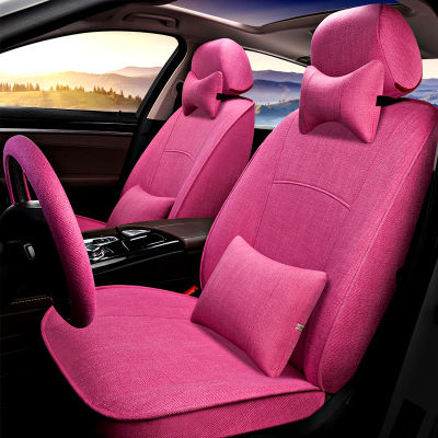 สามารถใช้ได้กับทุกฤดูกาลผ้าลินิน Sarung Jok Mobil Mazda 64 Artez 5 Hor6ม้า3เบาะผ้ารองนั่งที่นั่งรวมทุกอย่าง