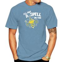 Ill Put A Spell On You Cute Spelling Bee Black Tshirt S6Xl Gildan