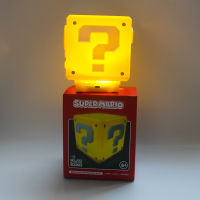 USB ชาร์จ LED เครื่องหมายคำถามไฟกลางคืนซูเปอร์มาริโอเกมคืนเด็กห้องนอนครัวเรือน Cube เปิดโคมไฟ L Ampara ของขวัญ