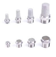 1/8 1/4 3/8 1/2 3/4 1 BSP Male Pneumatic Silencer Muffler Connector Air Fitting 304 Stainless Steel