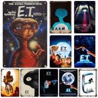 E.T. The Extra-Terrestrial Movie Metal Poster Vintage Wall Plate Bar Club Industrial Decor Tin Sign