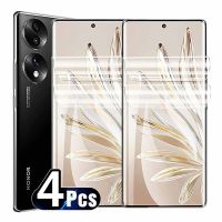 4PCS Hydrogel Film For Honor 70 50 60 80 90 Pro Plus Screen Protector Gel Film For Honor Magic 5 Lite 4 Pro X9A X8A X7A X9 X7 X8