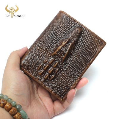 （Layor wallet）กระเป๋าสตางค์หนังวัวหรูหราสำหรับผู้ชาย,ใหม่ดีไซน์แฟชั่นหนังจระเข้แบบเรียบง่ายกระเป๋ามียี่ห้อมาตรฐานกระเป๋าเงินที่ถือได้สะดวกผู้ชาย1010