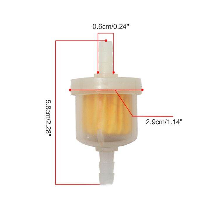 อะไหล่ไส้กรองเครื่องดูดฝุ่นตัวกรองน้ำมันเชื้อเพลิงอินไลน์แก๊สอเนกประสงค์10x-สินค้ามาใหม่สามารถเปลี่ยนได้สำหรับรถจักรยานยนต์รถจักรยานยนต์รถจักรยานยนต์สกู๊ตเตอร์