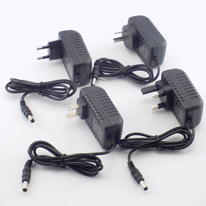 อะแดปเตอร์3000ma-2000ma-3a-1a-ac-dc-12v-แหล่งจ่ายไฟ-eu-uk-ปลั๊ก-au-us-ขนาด5-5-2-5มม-ติดผนังสำหรับไฟแถบไฟ-led-dc-ตัวผู้และตัวเมีย