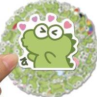 50Pcs Cartoon Frog Waterproof Sticker Skateboarding Snowboard Retro Vinyl Sticker Graffiti Notebook Sticker