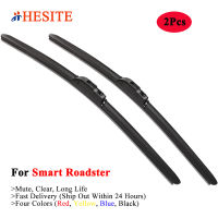 HESITE Colorful Wiper Blades For Smart Roadster 0-60 0-100 Coupe Convertible 1.4 V6 Biturbo 452 Accessories 2004 2005 2006 2007