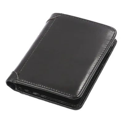 Genuine Leather Men Short Trifold Wallet Multi Slots Credit Card Holders Male Clutch Wallets Vintage Leather Purse Money Bags
