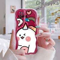 เคส Chenyyka สำหรับ VIVO Y30 Y50 Y30i เคสการ์ตูนน่ารักลายยูนิคอร์นขอบคลื่นเนื้อครีมกันกระแทกแบบใสนิ่มเคสมือถือโปร่งใสลายกล้องถ่ายรูปที่สร้างสรรค์เคสซิลิกาเจลฝาครอบป้องกัน