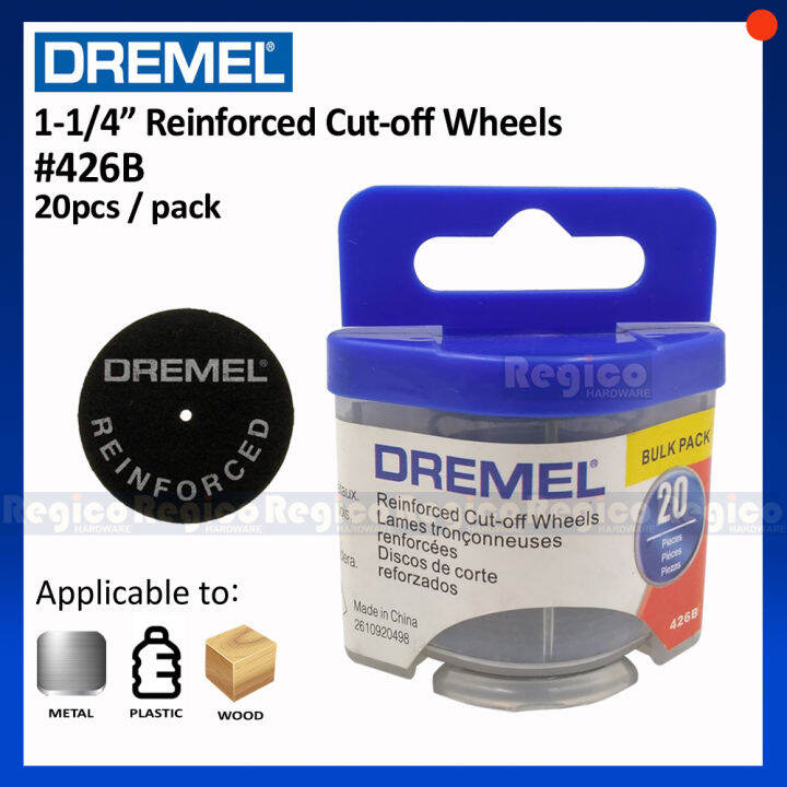 Dremel 11/4 Reinforced Cutoff Wheels 20pcs/set (426B) Regico Hardware