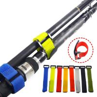 Jay 1Pc Fishing Accessories Reusable Fishing Rod Tie Holder Strap Loop Cord Belt