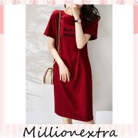 millionextra Dress เดรส Bonjour เกาหลี แฟชั่นเกาหลี สวยเก๋ ผ้านิ่ม ใส่สบาย