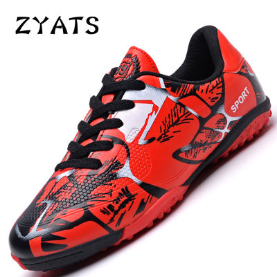 ZYATS รองเท้าฟุตซอลฟุตบอลในร่มสำหรับผู้ชายรองเท้าฟุตบอลกลางแจ้งใหม่
