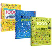 English original DK dictionary 1000 useful words / 1000 words stem introduction vocabulary graphic cognition 1000 words hardcover 3 volumes childrens reading and writing skills improvement book illustrated dictionary