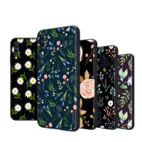 Black เคสโทรศัพท์ Compatible หรับ Samsung Galaxy Note Ultra S20 20 S10 S10E 10 9 8 FE Lite Plus ปก SC-63 Flowers