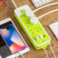 XIAOMIMIJIA แถบชาร์จมัลติฟังก์ชั่นช่อง Usb สีพร้อมแถบปลั๊กไฟเส้นยาวในครัวเรือน