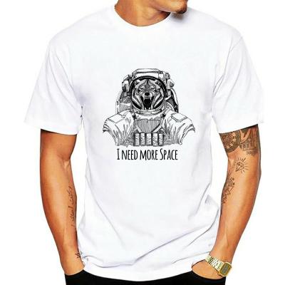 Space Wolf T-Shirt For Men Theshirt Image Shirt 100% Cotton Gildan