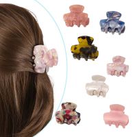 ผู้หญิงที่เรียบง่ายAcetateหินอ่อนพื้นผิวสาวกิ๊บหนีบผมBarrettes Hairpinsเครื่องประดับผม ที่คาดผม