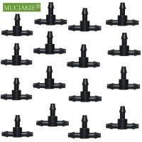 30-1000 Pieces Garden Watering Coupling Adapter New Barbed Tee Connector 1/4 Inch Irrigation Hose Tubing Connection Connectors