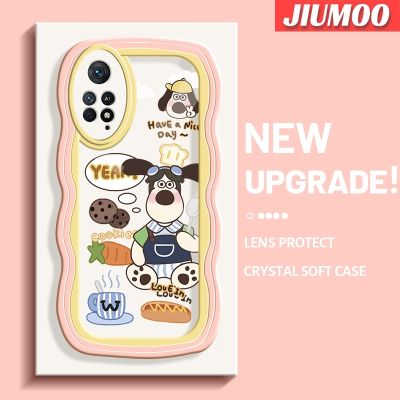 เคส JIUMOO สำหรับ Xiaomi Redmi Note 11 Pro 11e 5G Note Pro,เคสลายการ์ตูนสำหรับทำอาหารสุนัขแฟชั่นดีไซน์ใหม่เคสโทรศัพท์แบบใสน่ารักเลนส์กล้องถ่ายรูปเคสใสซิลิโคนป้องกัน