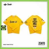 Sudd เสื้อคอกลมชาย ทรง oversize รุ่น Zento สีเหลือง