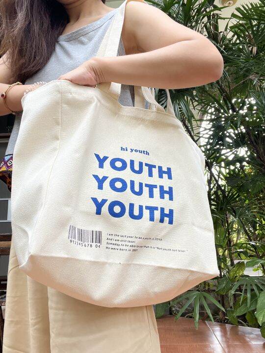 youth-youth-youth-กระเป๋าผ้าแคนวาส