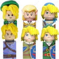 6สไตล์ Mini Action Figure ตำนานของ Zeldaed Building Block เจ้าหญิง Zelda Link WM6053 KF2025อิฐ