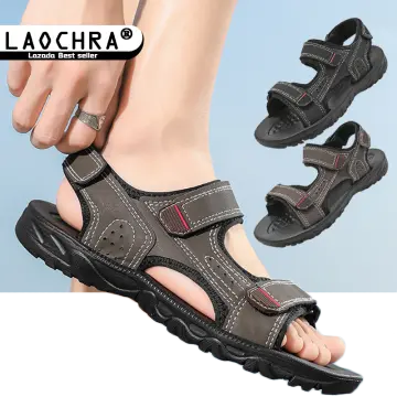 Qwave Men's Vegan Leather Sandals / Flip Flops for Men - Walmart.com