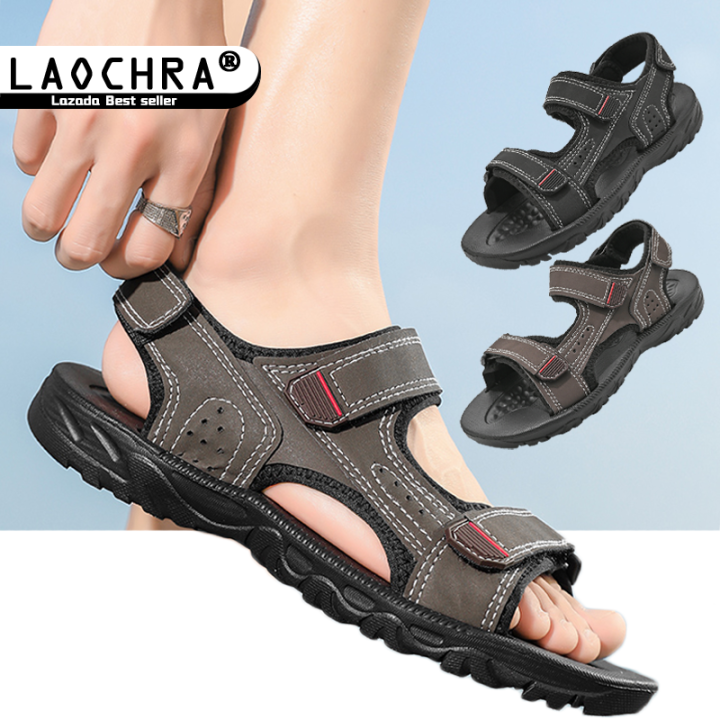 laochra-ผู้ชายรองเท้าแตะชายหาดฤดูร้อนรองเท้าแฟชั่นมาใหม่ล่าสุดกลางแจ้งรองเท้าลำลอง