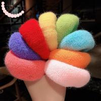 GAI39 ยางยืด เรียบหรู หอมหวาน สีลูกกวาด ที่คาดผม ที่คาดผม Scrunchies เกาหลี ผู้หญิงผูกผม แหวนเชือกผม ที่ยึดหางม้า