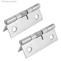 ✙❖﹉ 2X 2 Inch Long Stainless Steel Self-Closing Corner Spring Draw Door Hinge